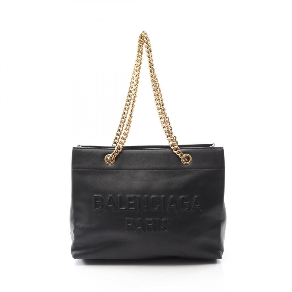 Balenciaga DUTY Tote Bag Leather Black